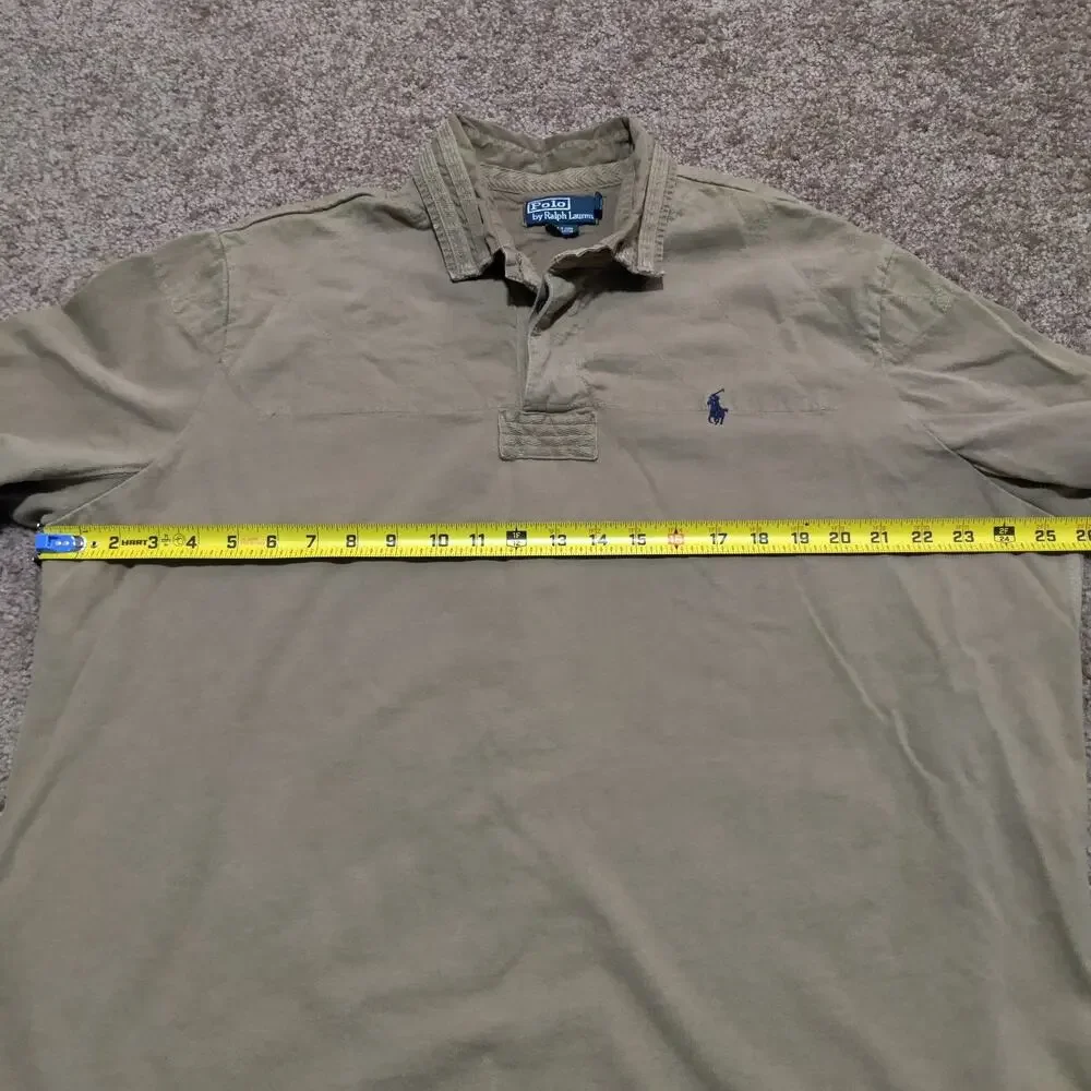 Vintage Polo Ralph Lauren Mens 1/4 Button Sweater‎ Mens XL Quilted Chest *Rare.